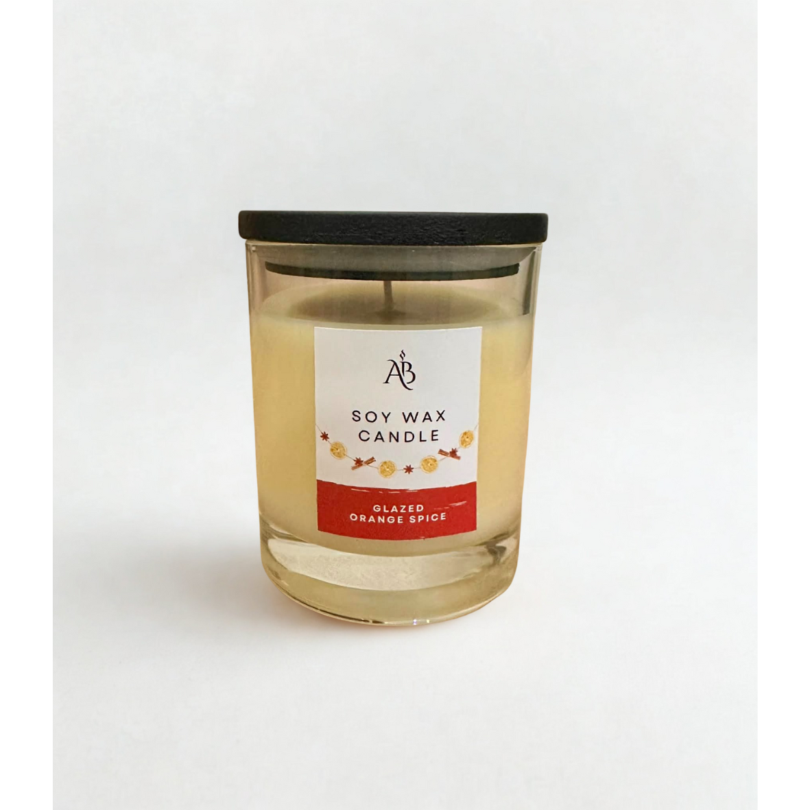 Glazed Orange Spice Scented Soy Wax Candle - 220g