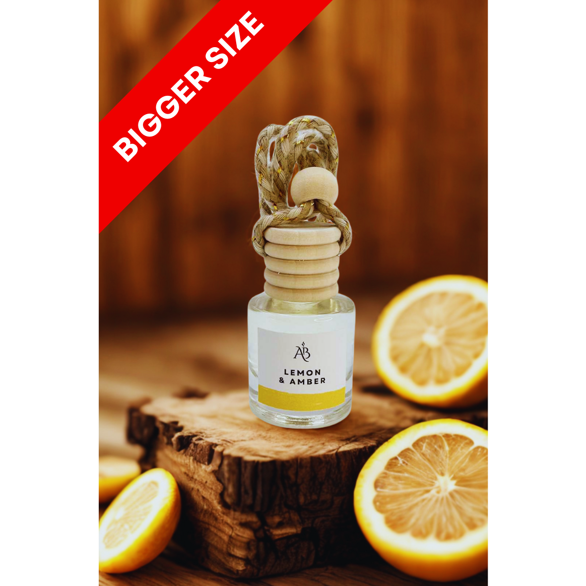Lemon & Amber Car Diffuser – 8ml