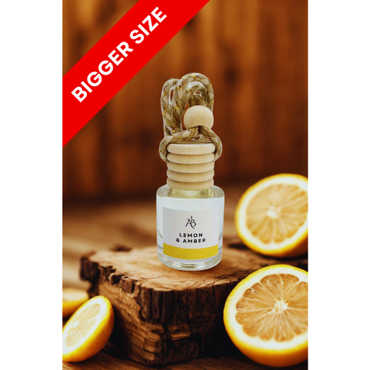 Lemon & Amber Car Diffuser – 8ml